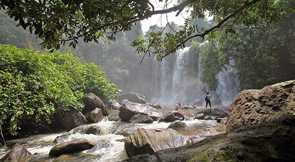 Kulen mountain waterfall