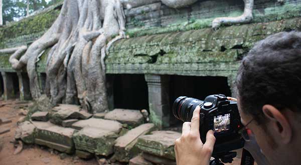 Photographing Ta Prohm Temple