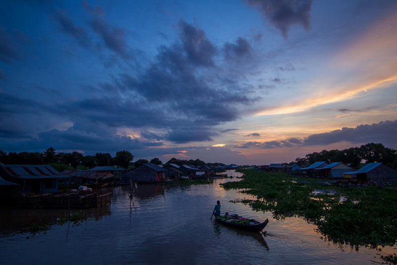 Sunset in Tonle Sap