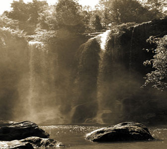 Waterfall at Phnom Kulen, Cambodia