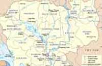 Cambodia map - thumb