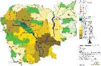 Cambodia population map - thumb