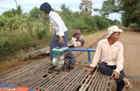 Bamboo train near Battambang