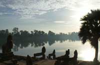 small angkor temples - srah srang sunrise